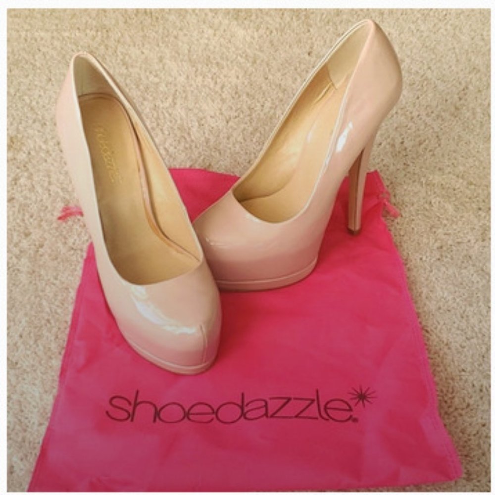 Blush Heels Size 7.5